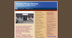 Desktop Screenshot of absoluteenergymassage.com